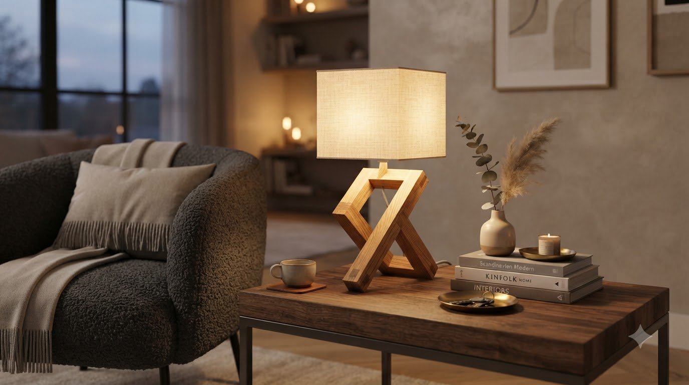 Wooden_table_lamp_glowing_